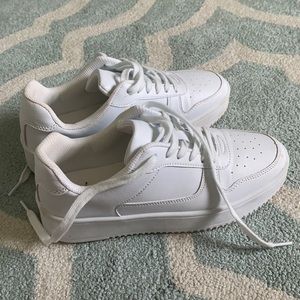 Women’s White Platform Sneakers